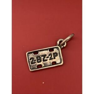 .925 License Tag Sterling Silver Jewelry Charm #auto #transportation #new car